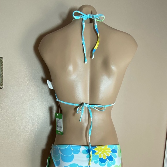 Lily Pulitzer Reversible Bikini 0 bottom 4 top Y2K Vntg Flower Power scarf print - Picture 6 of 8